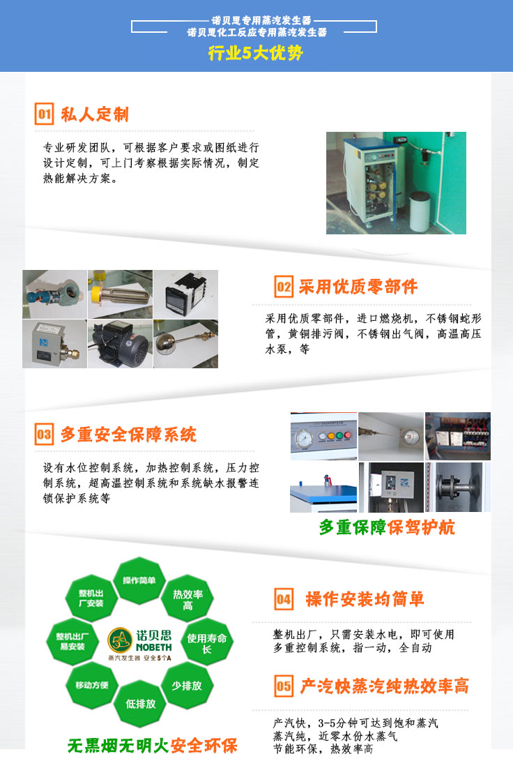 36-48kw化工反應小型蒸汽發(fā)生器五大優(yōu)勢